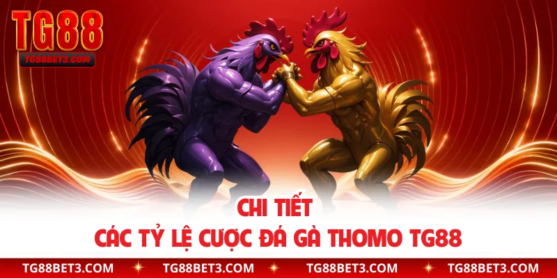 Chi tiết các tỷ lệ cược đá gà Thomo TG88